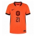 Nizozemsko Frenkie de Jong #21 Dámské Domácí Dres MS 2026 Krátký Rukáv