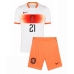 Nizozemsko Frenkie de Jong #21 Dětské Venkovní Dres MS 2026 Krátký Rukáv (+ trenýrky)