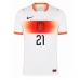 Nizozemsko Frenkie de Jong #21 Venkovní Dres MS 2026 Krátký Rukáv