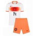 Nizozemsko Tijjani Reijnders #14 Dětské Venkovní Dres MS 2026 Krátký Rukáv (+ trenýrky)