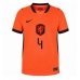 Nizozemsko Virgil van Dijk #4 Domácí Dres MS 2026 Krátký Rukáv