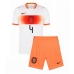 Nizozemsko Virgil van Dijk #4 Dětské Venkovní Dres MS 2026 Krátký Rukáv (+ trenýrky)