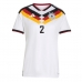 Německo Antonio Rudiger #2 Dámské Domácí Dres MS 2026 Krátký Rukáv