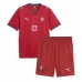 Portugalsko Vitinha #23 Dětské Domácí Dres MS 2026 Krátký Rukáv (+ trenýrky)