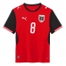 Rakousko David Alaba #8 Domácí Dres MS 2026 Krátký Rukáv