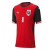 Rakousko David Alaba #8 Dámské Domácí Dres MS 2026 Krátký Rukáv