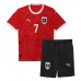 Rakousko Marko Arnautovic #7 Dětské Domácí Dres ME 2024 Krátký Rukáv (+ trenýrky)