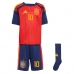 Španělsko Dani Olmo #10 Dětské Domácí Dres MS 2026 Krátký Rukáv (+ trenýrky)