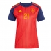 Španělsko Mikel Oyarzabal #21 Dámské Domácí Dres MS 2026 Krátký Rukáv
