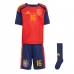 Španělsko Rodri Hernandez #16 Dětské Domácí Dres MS 2026 Krátký Rukáv (+ trenýrky)