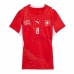 Švýcarsko Remo Freuler #8 Dámské Domácí Dres MS 2026 Krátký Rukáv