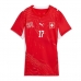 Švýcarsko Ruben Vargas #17 Dámské Domácí Dres MS 2026 Krátký Rukáv