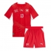 Švýcarsko Zeki Amdouni #23 Dětské Domácí Dres MS 2026 Krátký Rukáv (+ trenýrky)